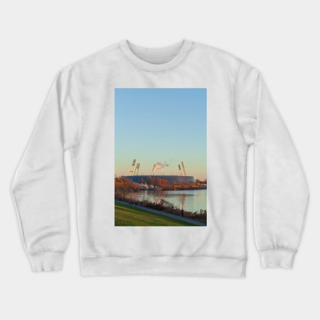 Weser Stadium, Bremen Crewneck Sweatshirt by Kruegerfoto